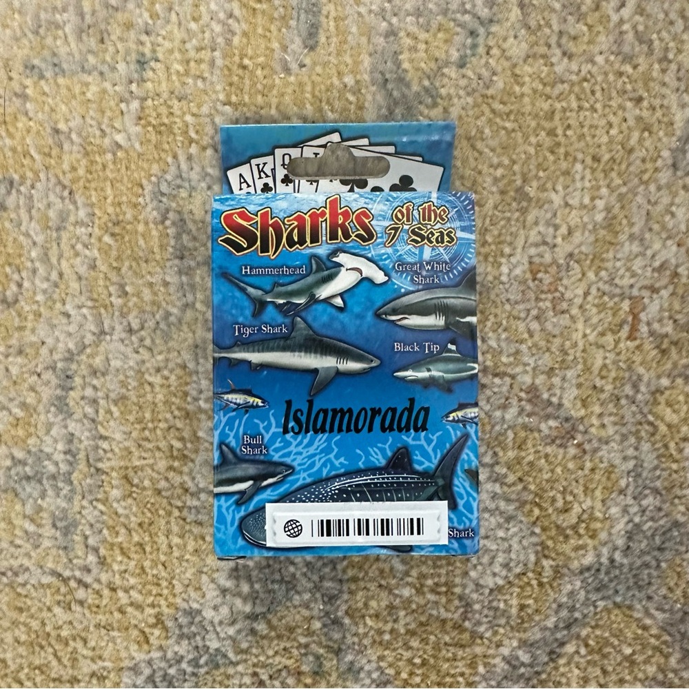NWT High Quality Playing Cards Sharks of the 7 Seas Islamorada